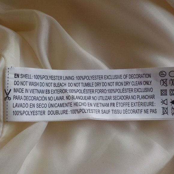 *Ivory Forever 21 Peplum Sheath Dress- Size M - Picture 6 of 6